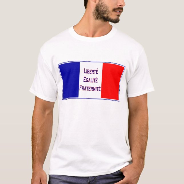 T-shirt La France, patriotique français de Vive de (Devant)