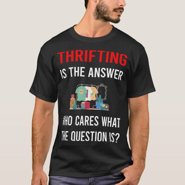 T-shirt La friperie La réponse (Devant)
