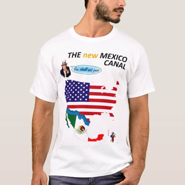 T-shirt La frontière mexicaine de l'atout (Devant)