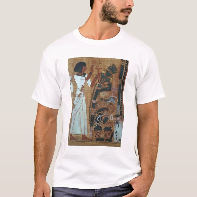 T-shirt La fumigation d'Osiris, page du livre du Th (Devant)