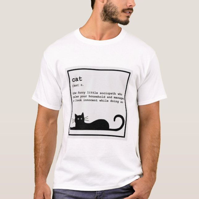 T-shirt La Furry Little Sociopath Chat drôle (Devant)
