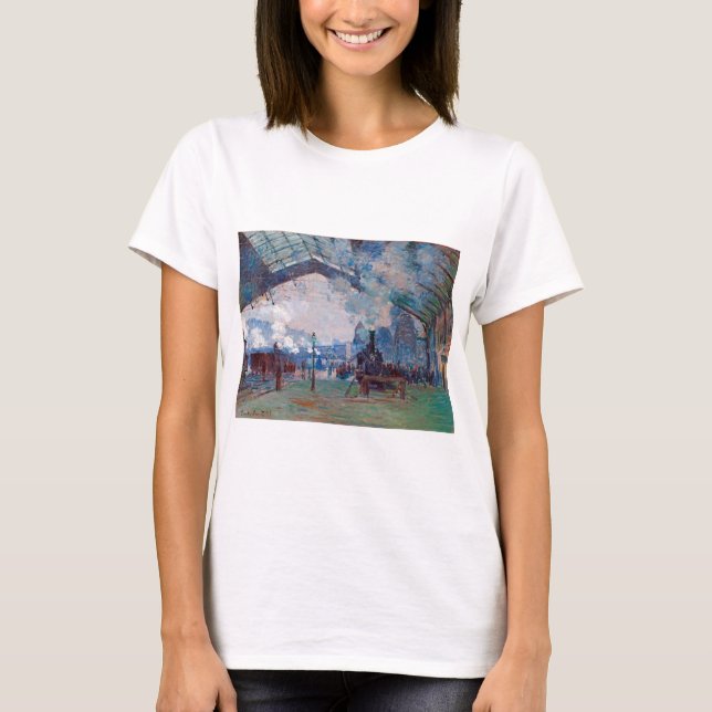 T-shirt La gare Saint-Lazare, Monet (Devant)
