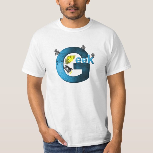 T-shirt La Geek bleue (Devant)