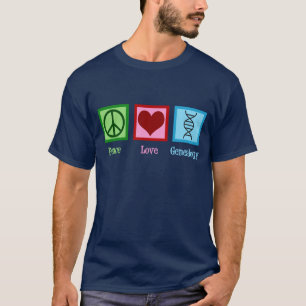T-shirt La généalogie de l'amour de la paix