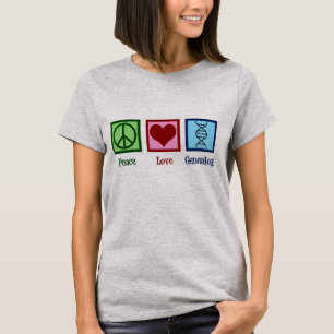 T-shirt La généalogie de l'amour de la paix