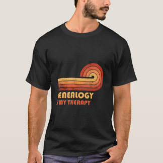 T-shirt La généalogie est ma thérapie