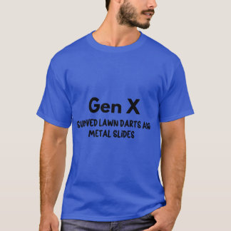 T-shirt La Génération X a survécu aux fléchettes de jardin