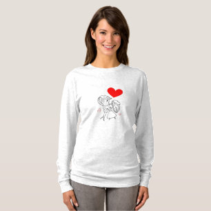 T-shirt La gentillesse compte   Graphisme élégant du cœur 
