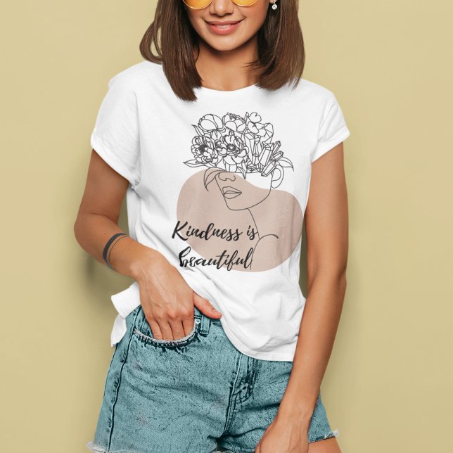 T-shirt La gentillesse est belle Abstraite (Créateur téléchargé)
