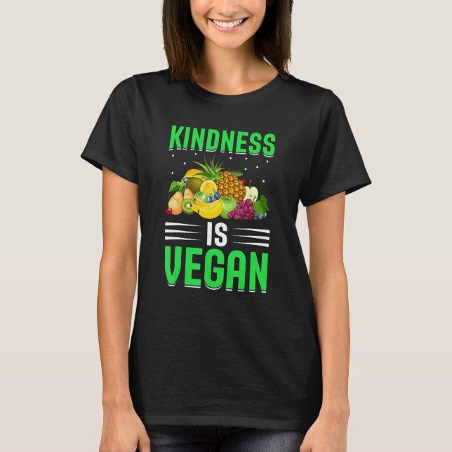 T-shirt La gentillesse est végane (Devant)
