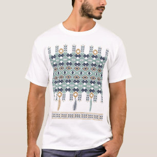T-shirt La géométrie américaine en Inde frontière transpar