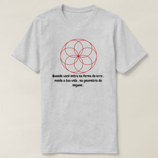 T-shirt La géométrie avec phrase