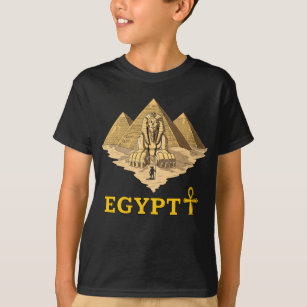 T-shirt La géométrie sacrée de sphinx égyptien antique de