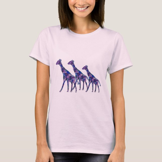 T-shirt La girafe pourpre (Devant)