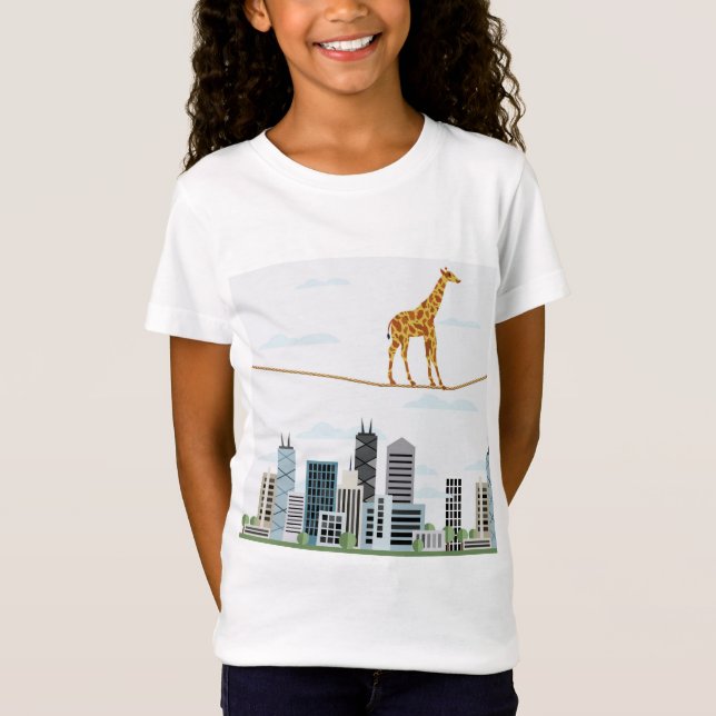 T-Shirt La girafe surmonte la peur (Devant)