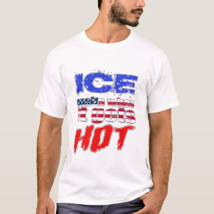 T-shirt La glace fond quand il fait chaud Drapeau américai