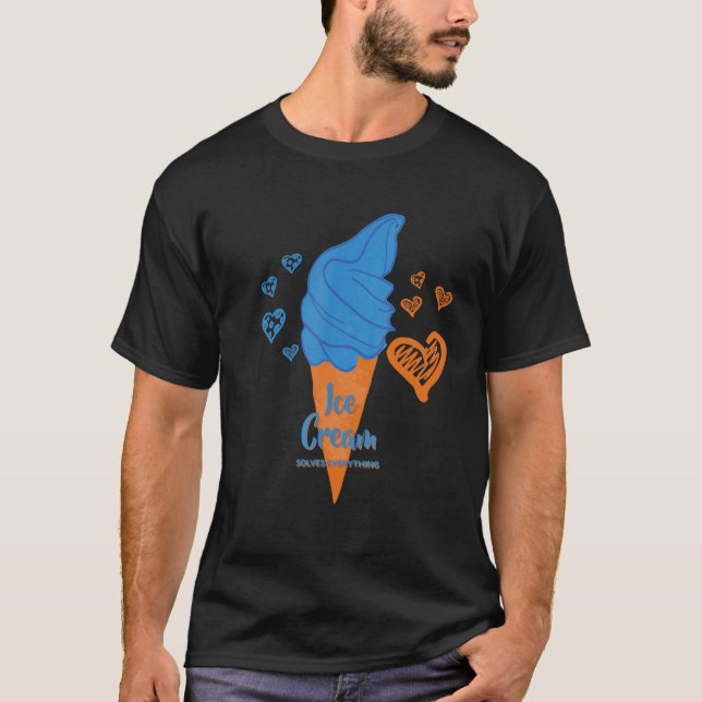 T-shirt La glace résout tout l'été (Devant)