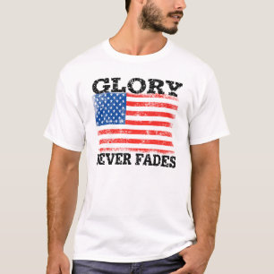T-shirt La gloire du drapeau patriotique américain ne s'es