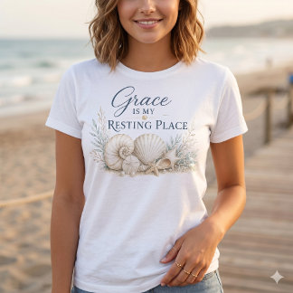 T-shirt La Grâce Est Mon Lieu De Repos – Inspiration Côtiè
