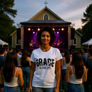 T-shirt La Grâce Est Suffisante 2 Corinthiens 12:9 Tee