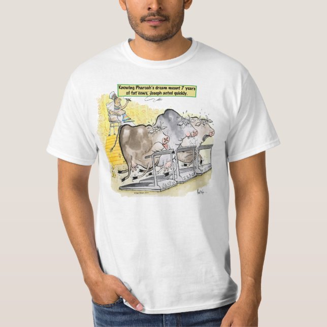 T-shirt La graisse rêveuse du pharaon de Joseph effraye le (Devant)