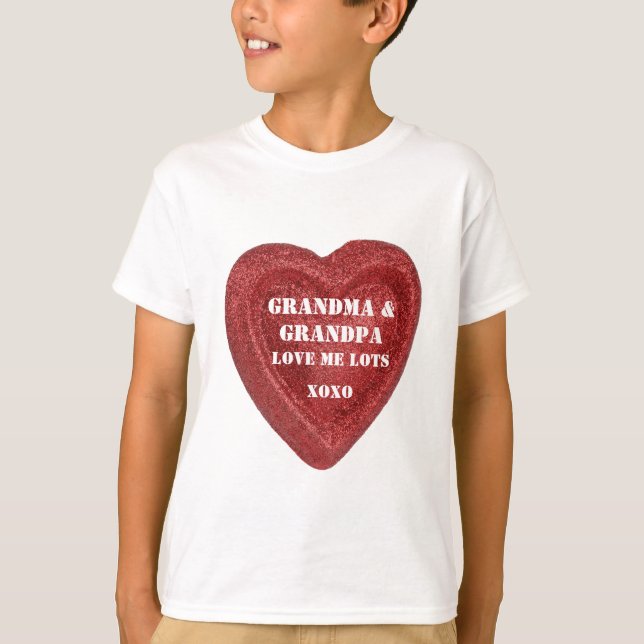 T-shirt La grand-maman de Saint-Valentin et la grand-maman (Devant)