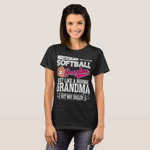 T-shirt La grand-maman du base-ball aiment juste un