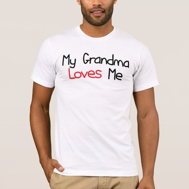 T-shirt La grand-maman m'aime (Devant)