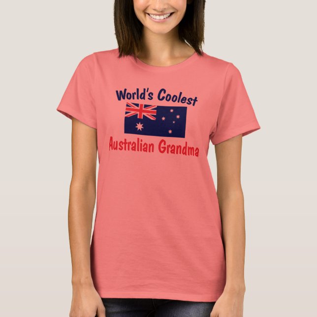 T-shirt La grand-mère australienne la plus froide du monde (Devant)