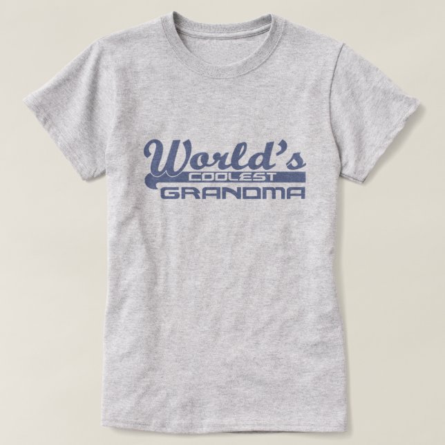 T-shirt La grand-mère la plus froide du monde (Design devant)