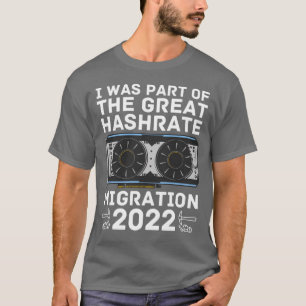 T-shirt La grande migration Hashrate 0 ETH Ethereum Crypto