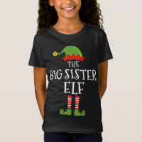 La grande soeur elf drôle de Noël assortis famille