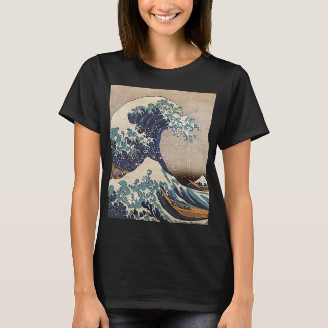 T-shirt La Grande Vague au large de Kanagawa (Devant)