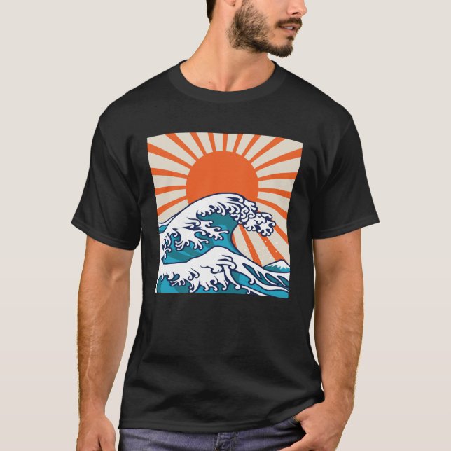 T-shirt La Grande Vague au large de Kanagawa, affiche japo (Devant)