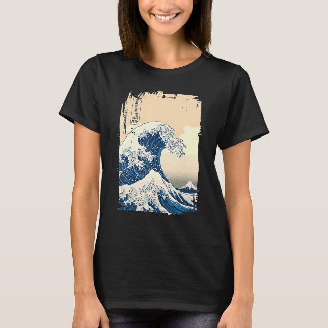 T-shirt La Grande Vague au large de Kanagawa clo esthétiqu (Devant)