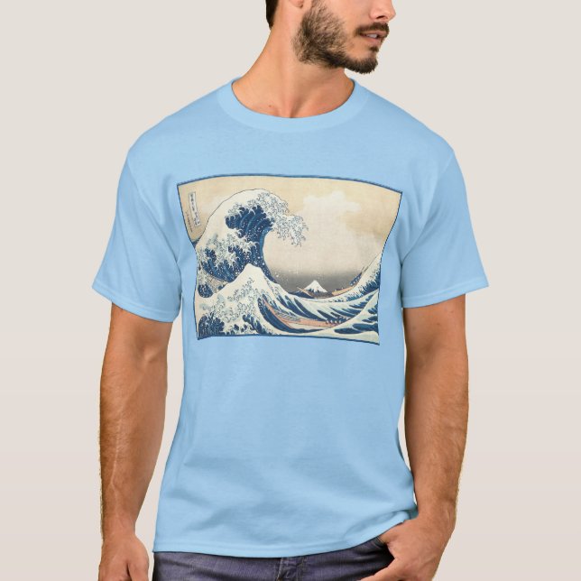 T-shirt La Grande Vague au large de Kanagawa par Katsushik (Devant)