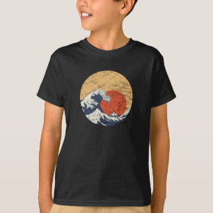T-shirt La grande vague de Kanagawa Hokusai Vintage