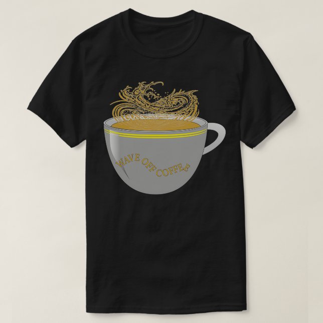 T-SHIRT LA GRANDE VAGUE DU CAFÉ (Design devant)