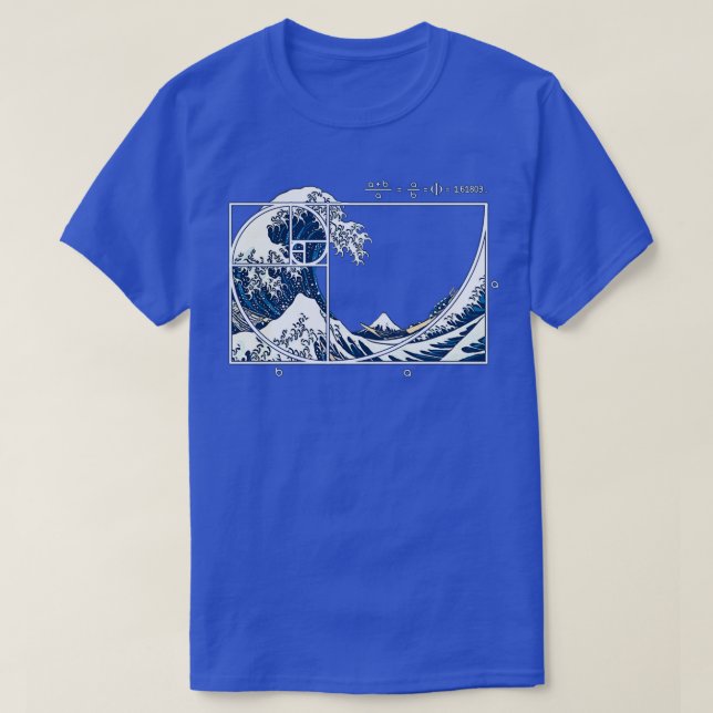 T-shirt La Grande Vague Fibonacci 2 (Design devant)
