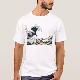 T-shirt La grande vague outre de Kanagawa le mont Fuji