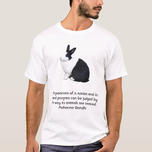 T-shirt La grandeur d'une nation peut être jugée par la (Devant)