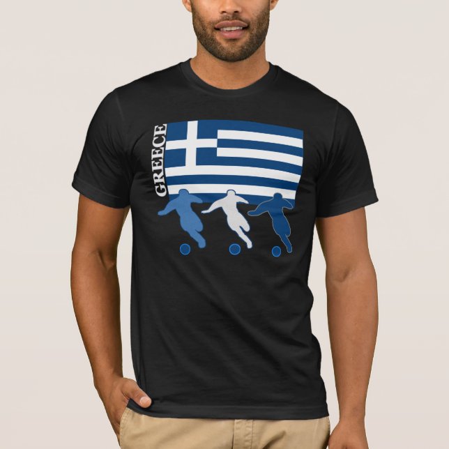 T-shirt La Grèce - footballeurs (Devant)