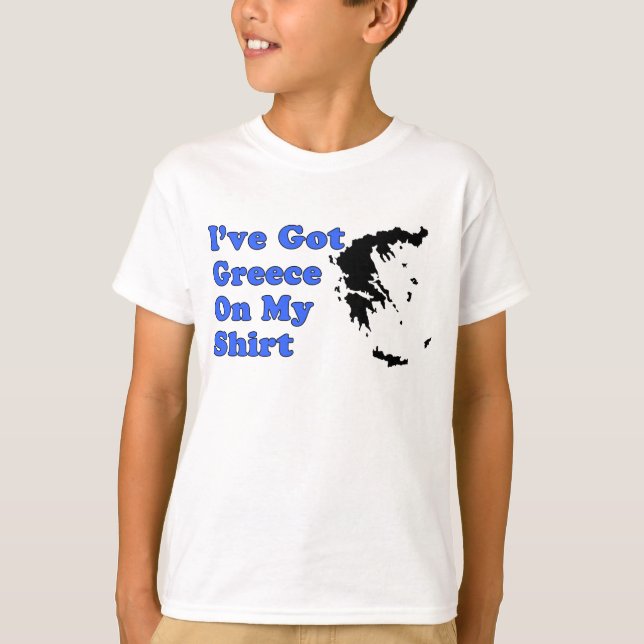 T-shirt La Grèce sur ma chemise (Devant)