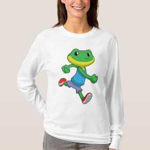 T-shirt La grenouille comme coureur à la course