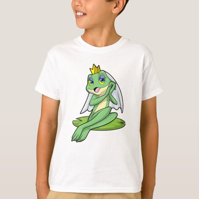 T-shirt La grenouille comme mariée au Mariage avec la Cour (Devant)