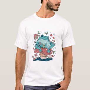 T-shirt La grenouille du Cottagecore sur le champignon