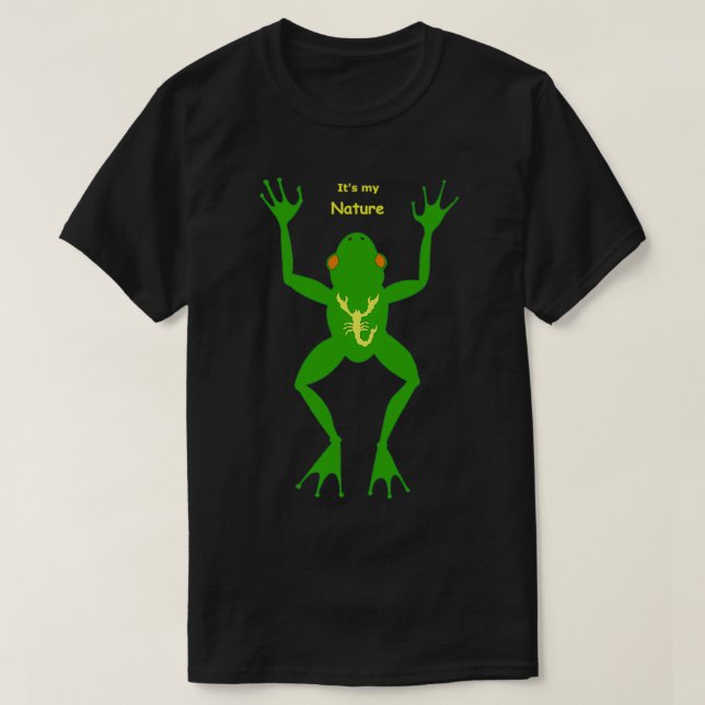 T-shirt La grenouille et le scorpion (Design devant)
