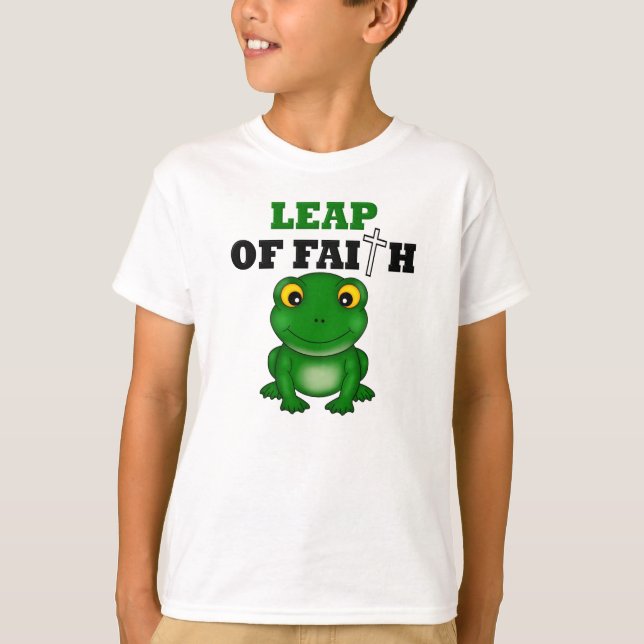 T-shirt La Grenouille Leap De Foi (Devant)