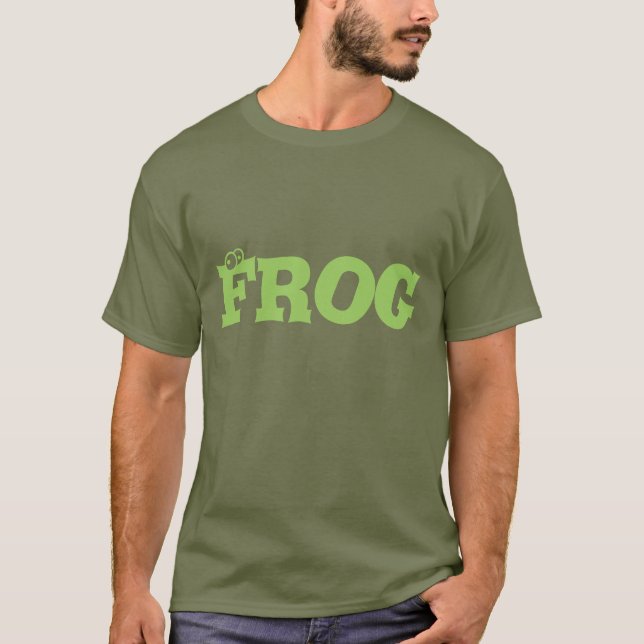 T-shirt La grenouille "m'embrassent" costume de Halloween (Devant)