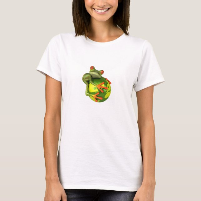T-shirt La grenouille protège le monde ! (Devant)